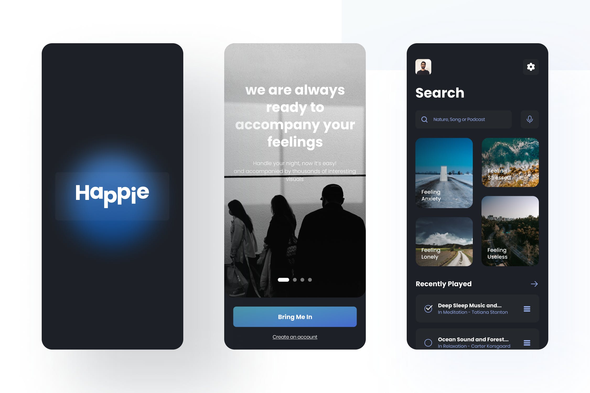 罕见冥想类主题APP UI素材包