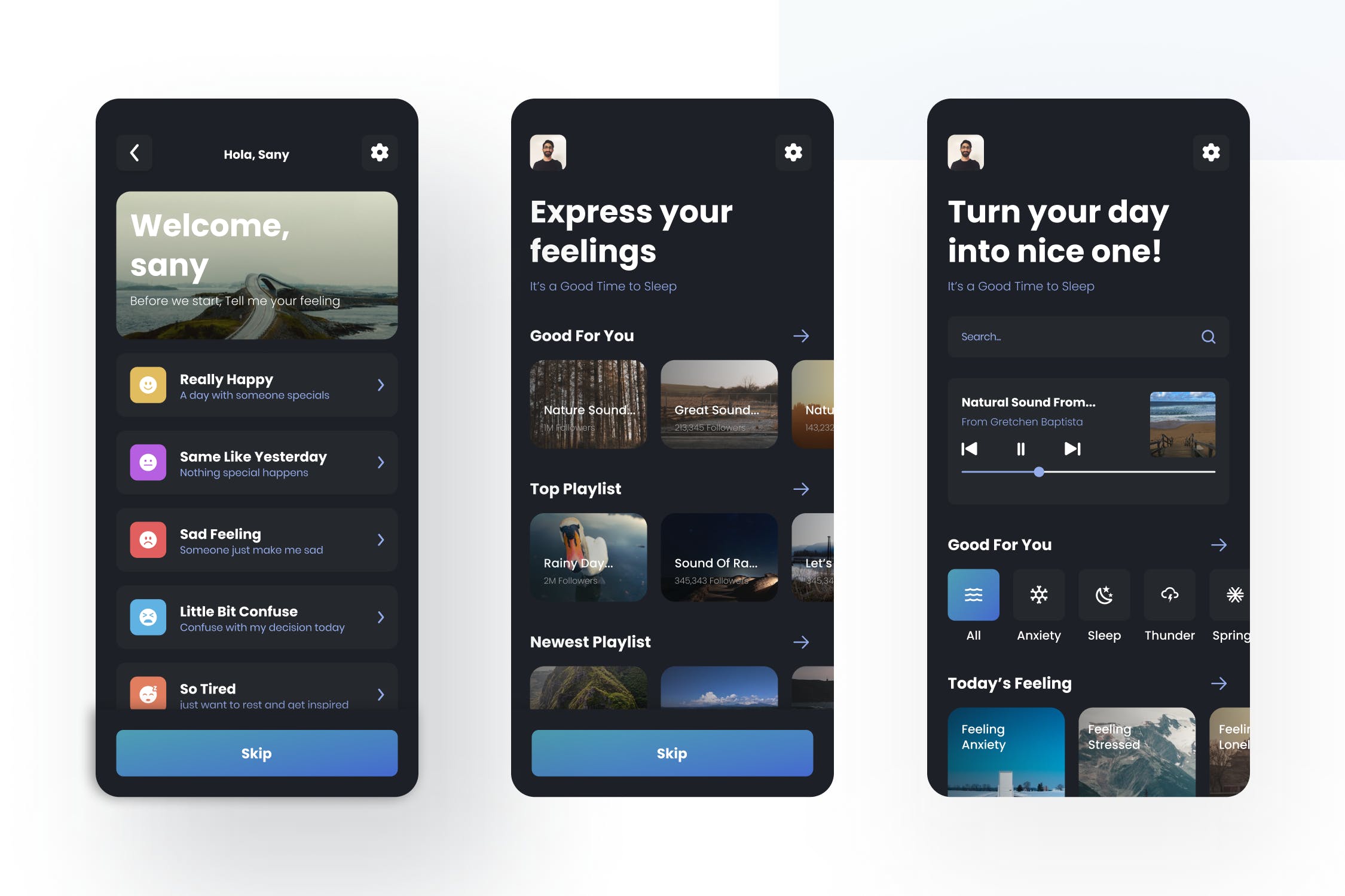 罕见冥想类主题APP UI素材包
