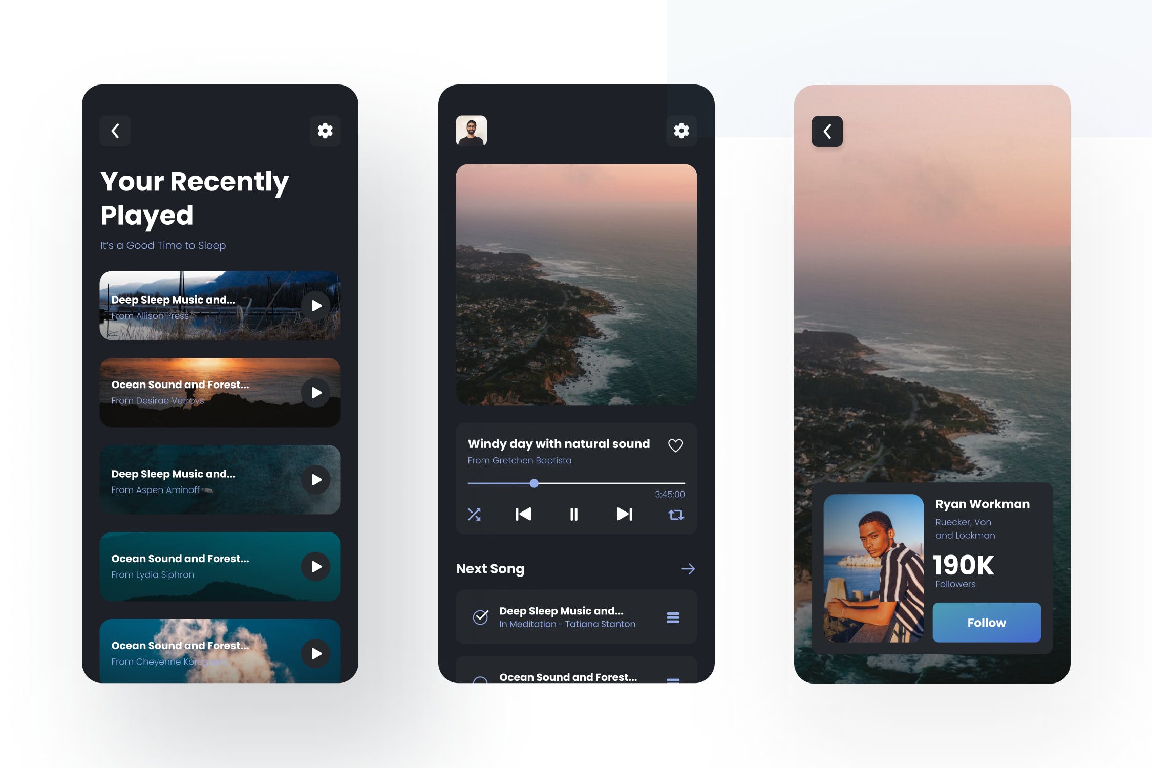 罕见冥想类主题APP UI素材包