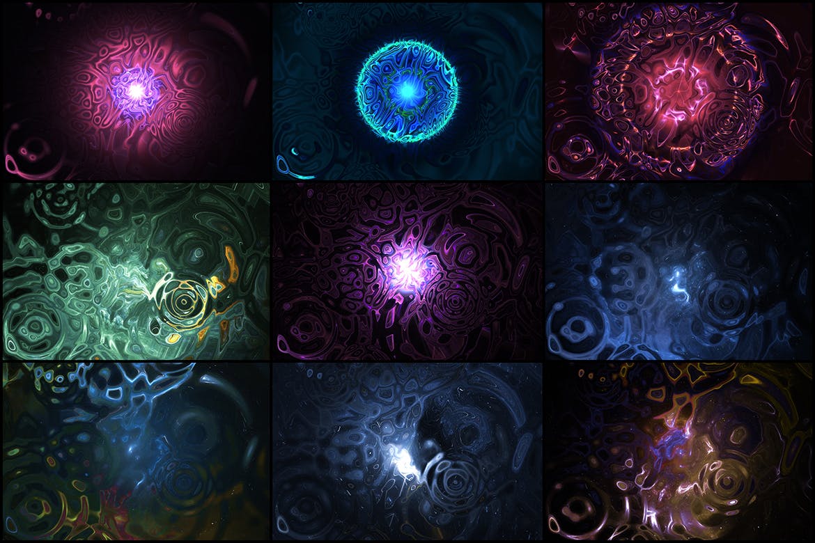 50个抽象液体背景底纹纹理素材合集