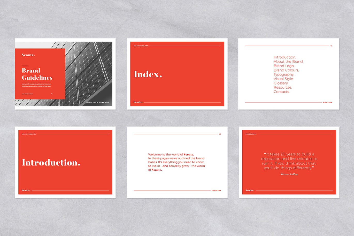 高端时尚的品牌VI手册设计素材模板