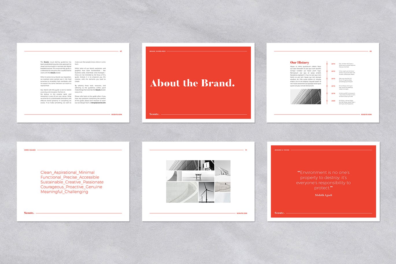 高端时尚的品牌VI手册设计素材模板