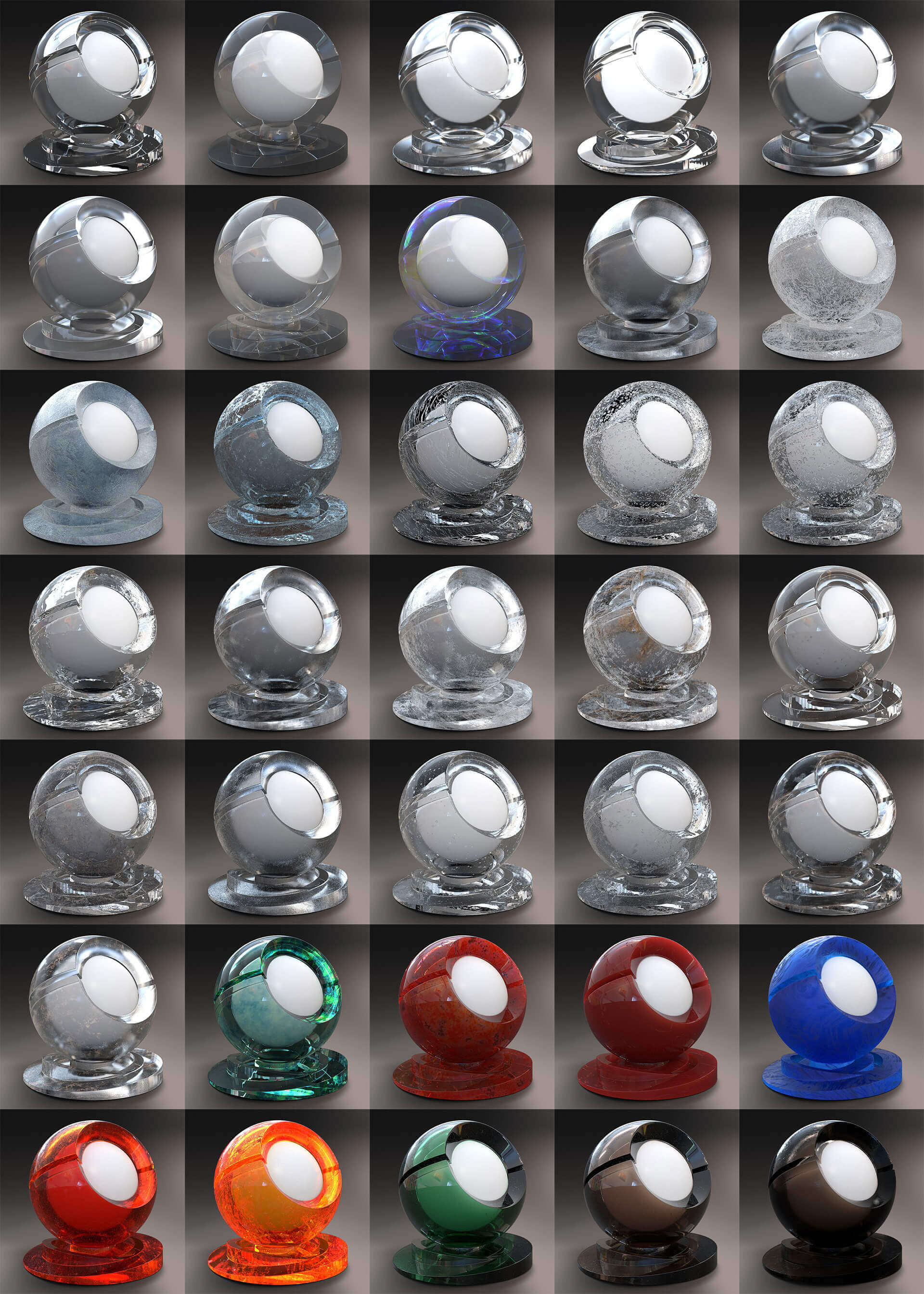 500组高品质常用Redshift木纹塑料玻璃材质预设C4D素材