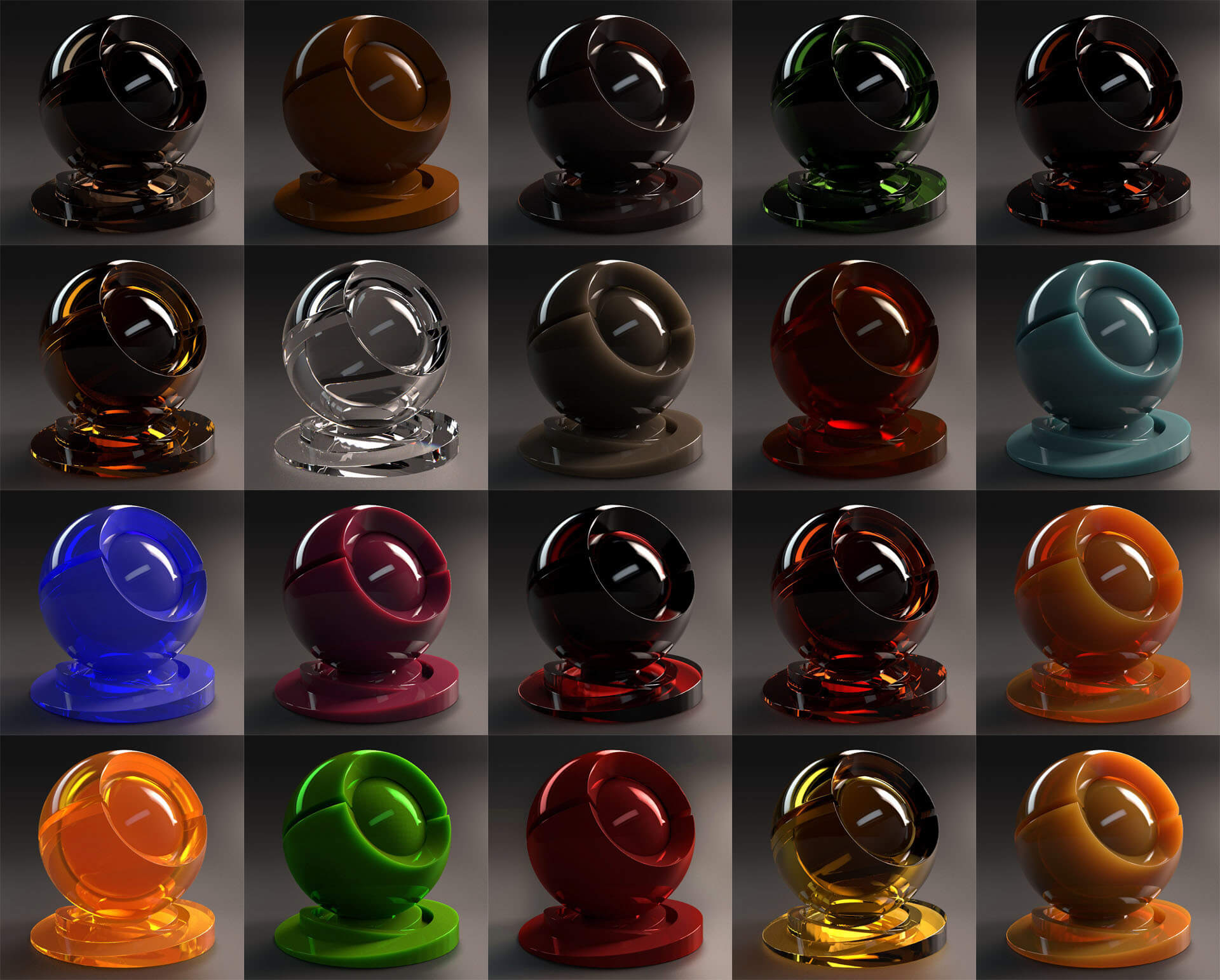 500组高品质常用Redshift木纹塑料玻璃材质预设C4D素材