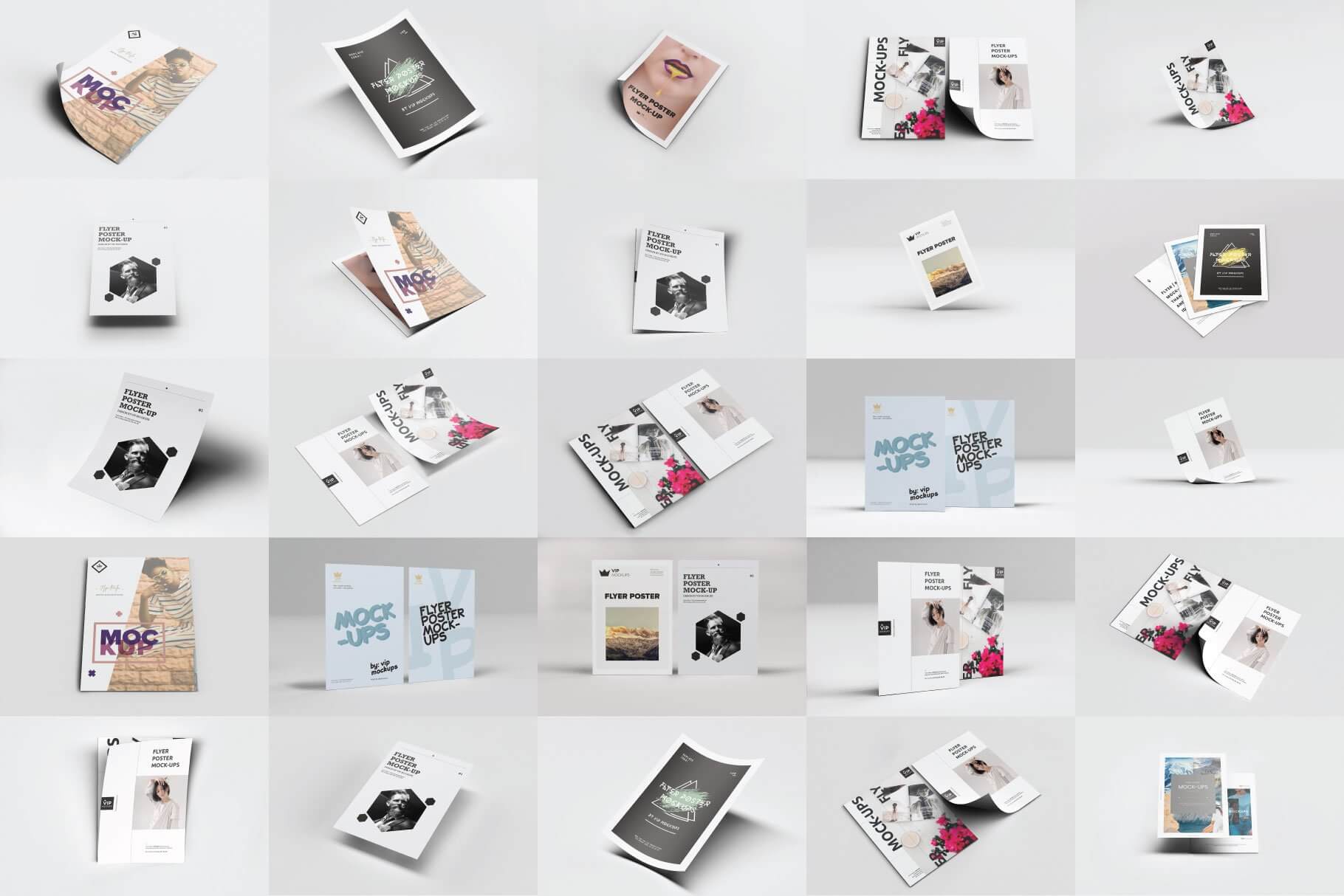 传单海报展示效果PSD机包素材