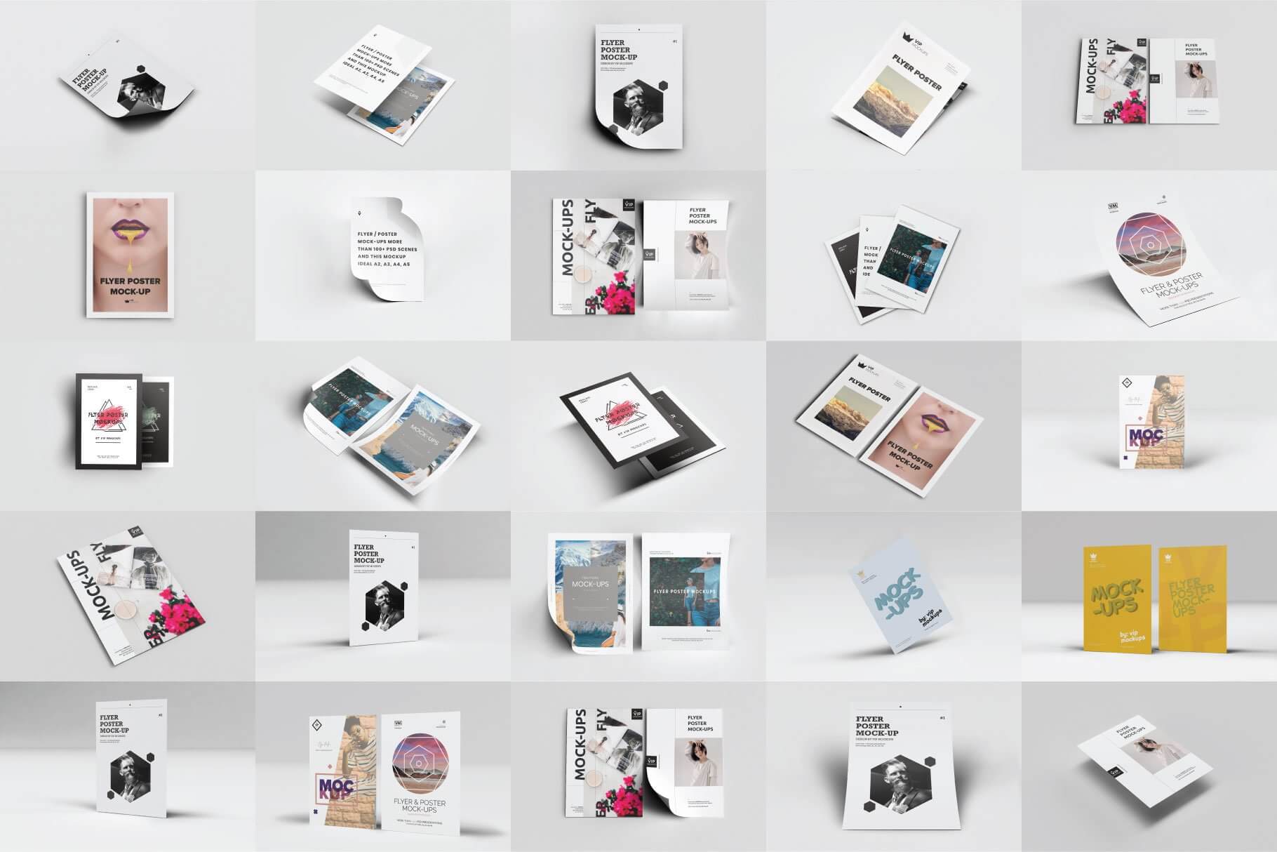 传单海报展示效果PSD机包素材