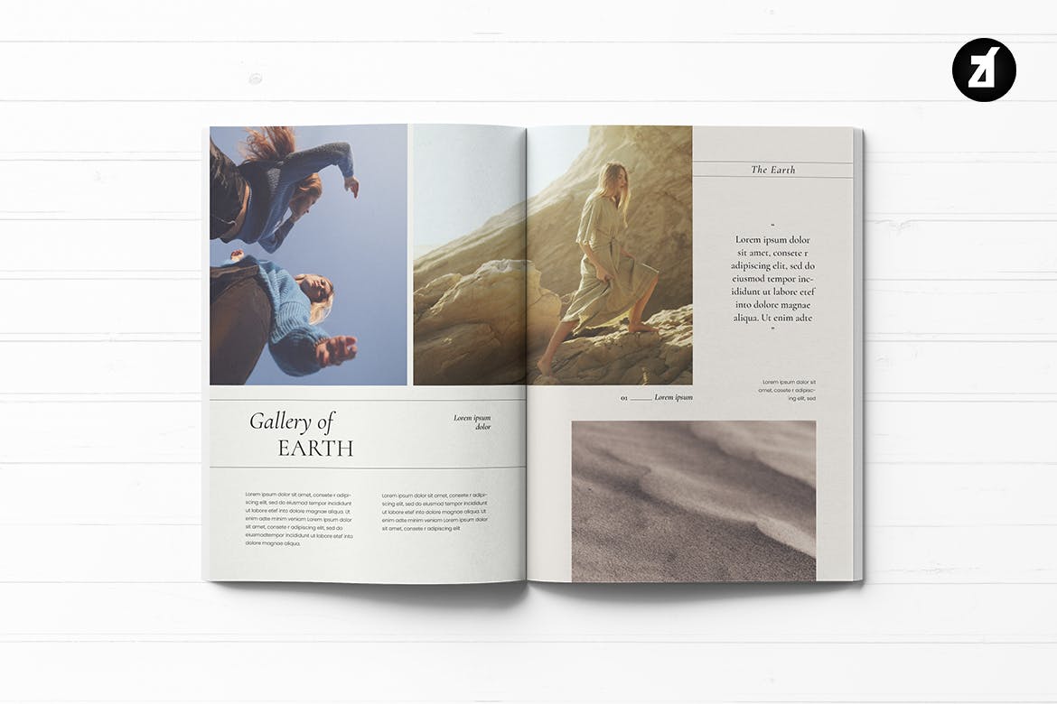 优雅时尚简约多用途品牌手册画册宣传册杂志VI设计模板