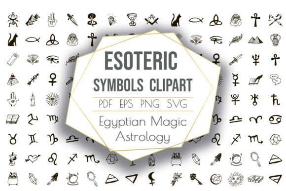 神圣魔法元素占星术矢量插画ICON素材