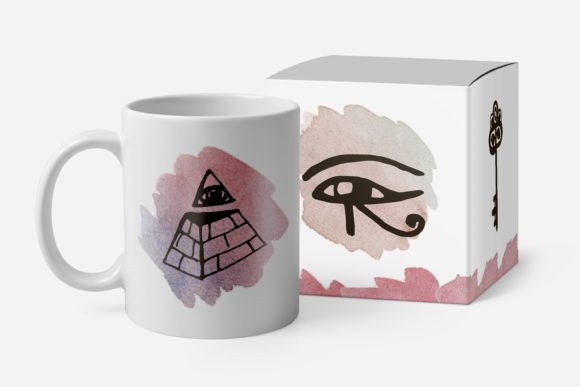 神圣魔法元素占星术矢量插画ICON素材