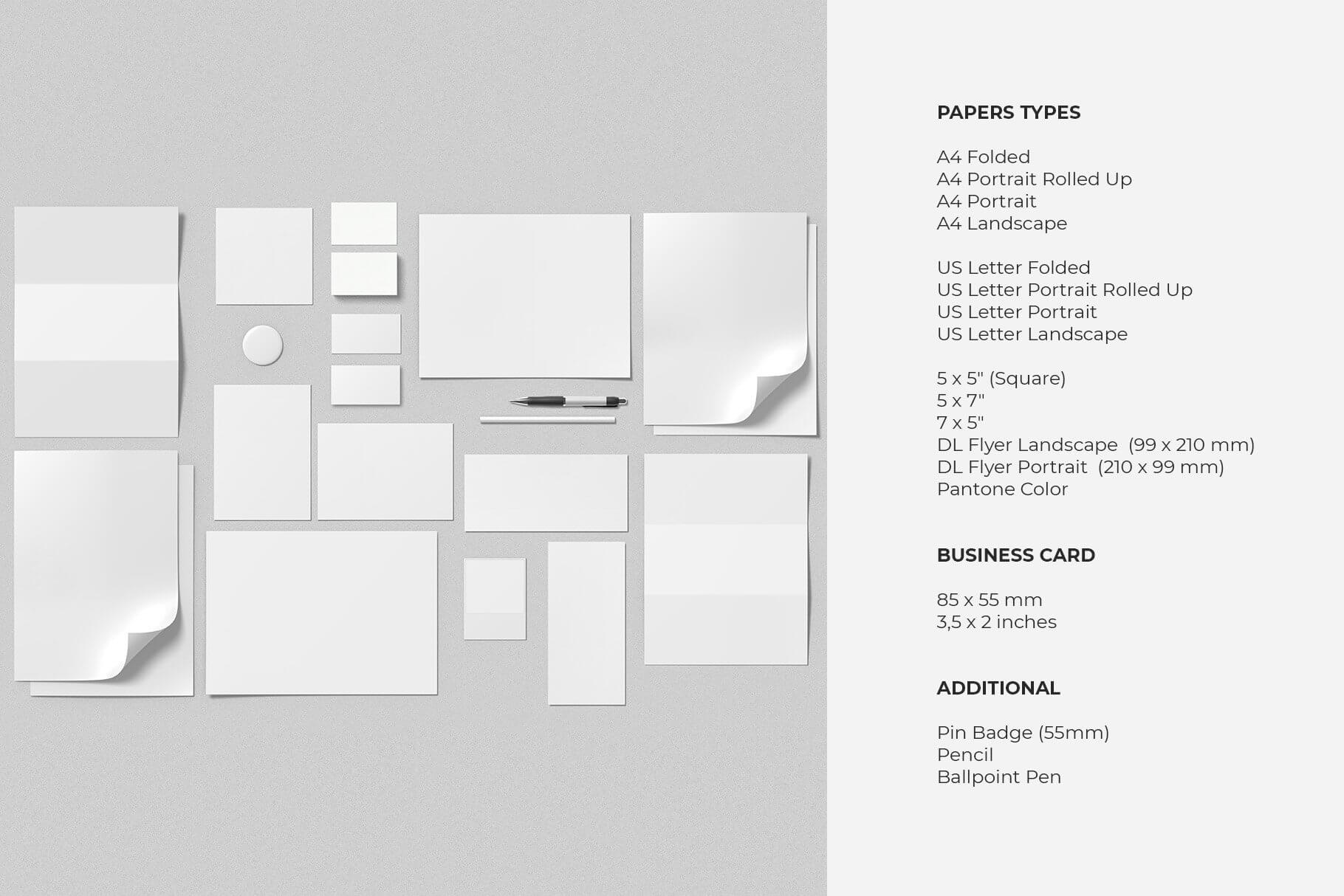 9个高品质办公文具品牌样机场景PSD素材模板