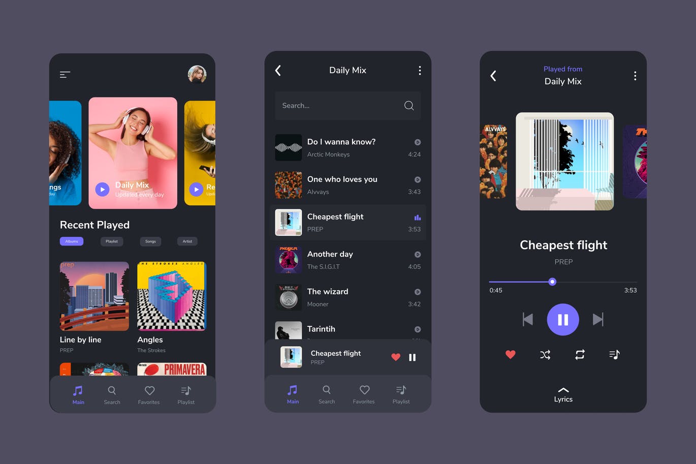 10个高端时尚的音乐类APP UI KITS素材包