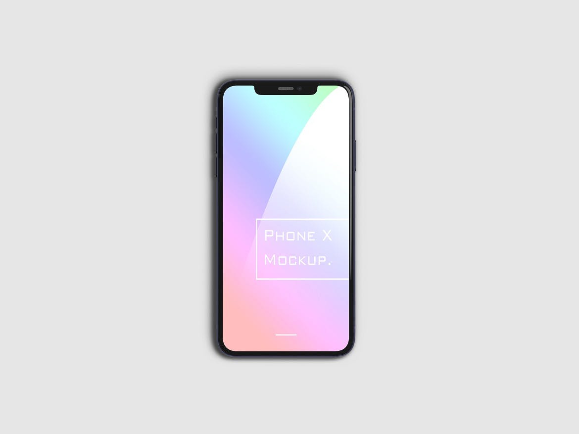 iPhone X手机APP UI样机展示PSD素材包