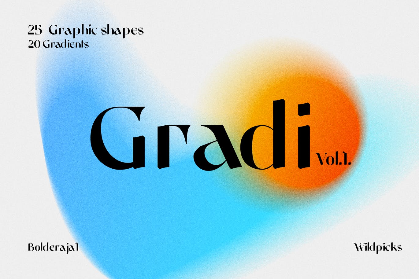 时尚清新的幻彩渐变颗粒纹理背景图片包