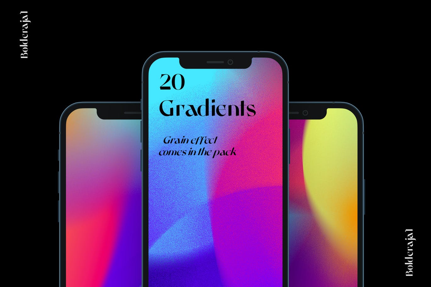 时尚清新的幻彩渐变颗粒纹理背景图片包