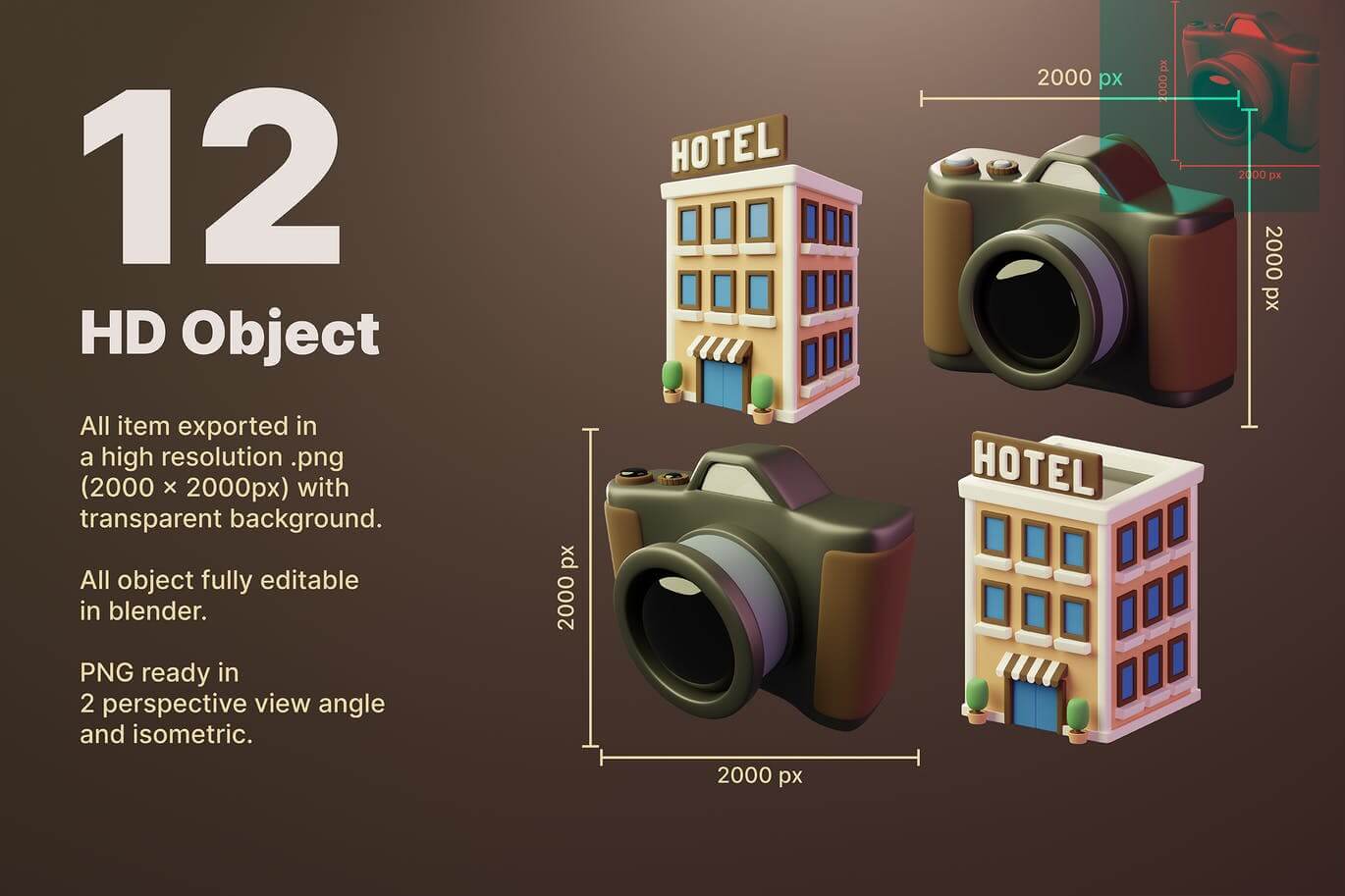 时尚高端的3D立体风格图标icon素材包下载