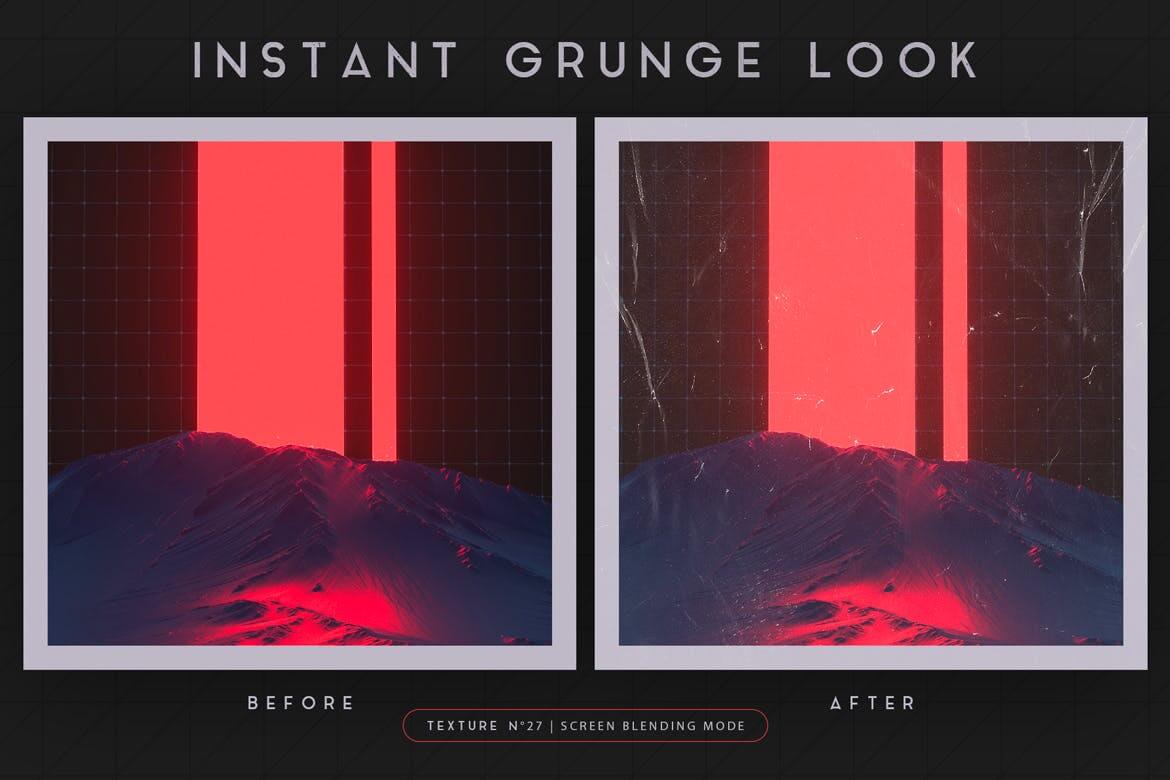 30个黑色酷炫纸张叠加纹理图案背景底纹图片素材包