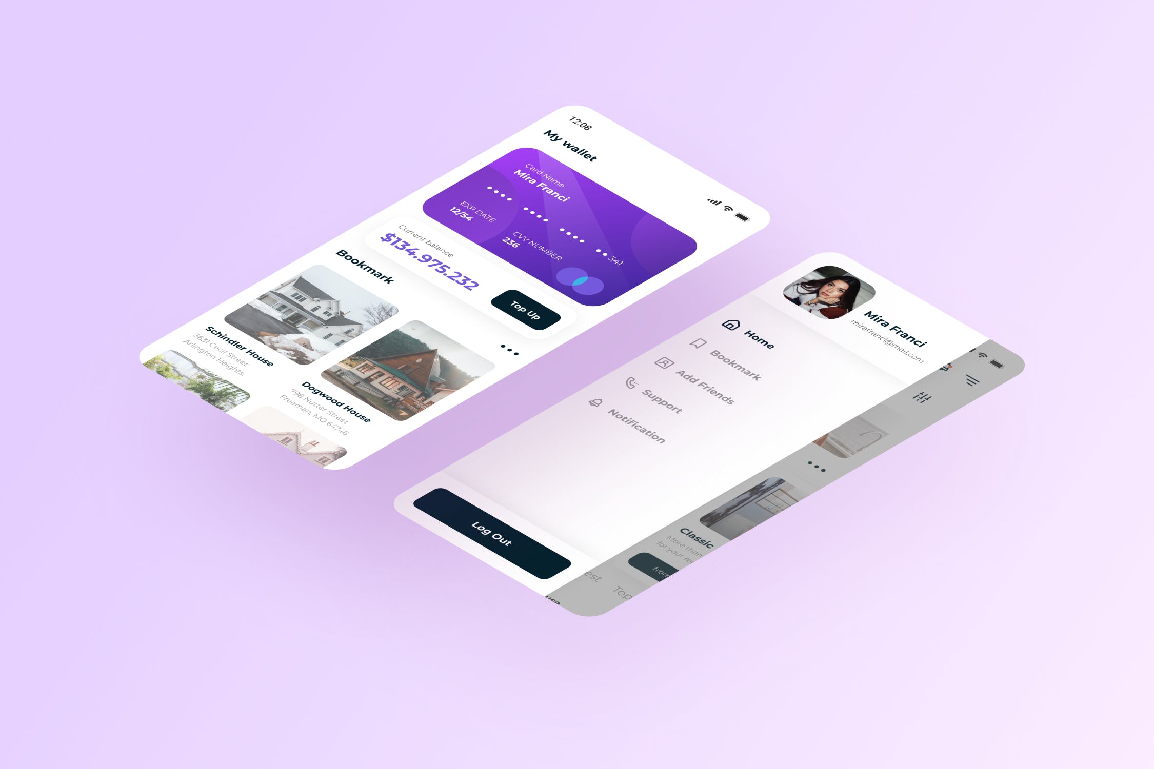 8个房屋租赁应用程序APP UI KIT素材包