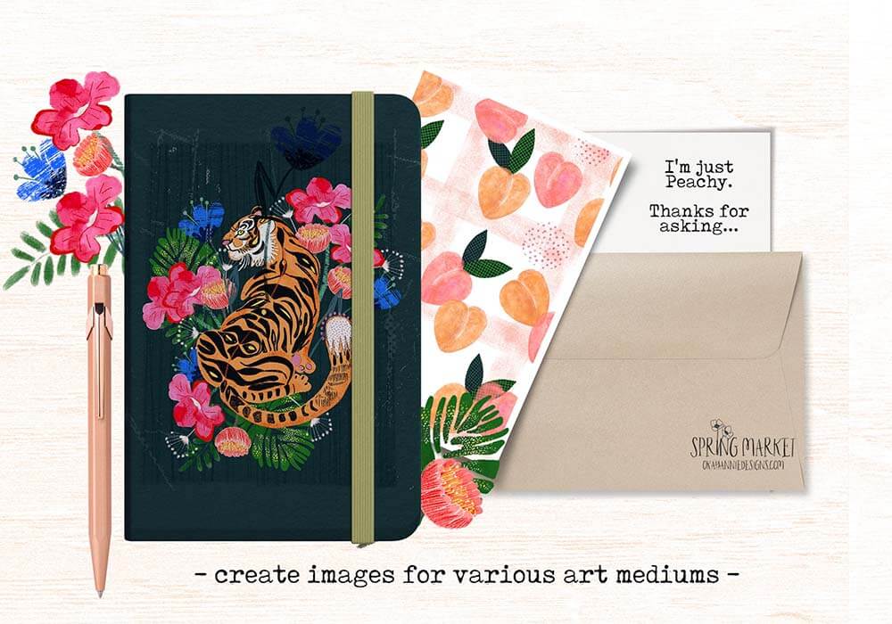 春天为主题的有趣又充满活力绘画纹理Procreate笔刷素材