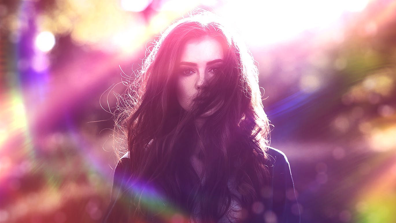 一组非常绚丽的光效滤镜PS动作预设素材，让照片几秒变漂亮漏光效果