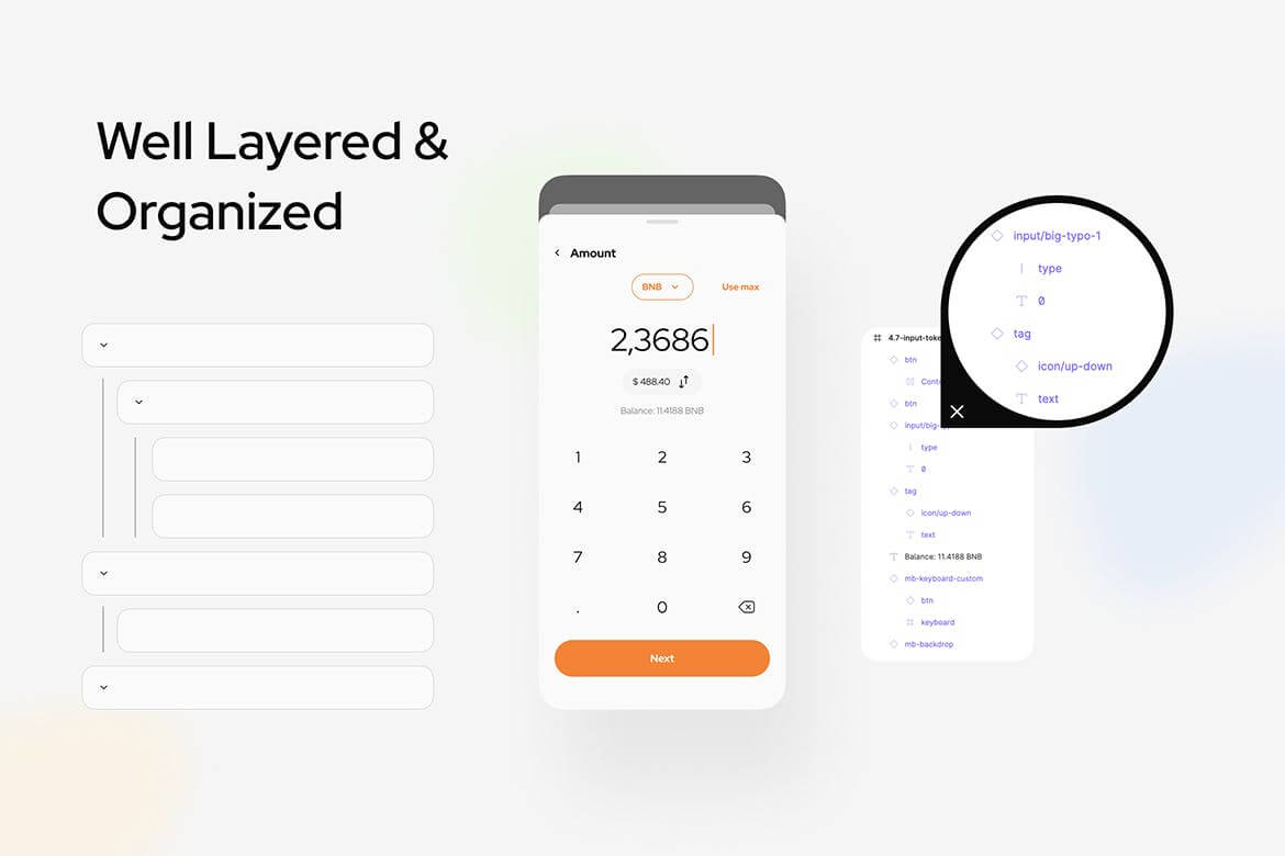 85个时尚高品质的手机钱包APP UI KITS素材包