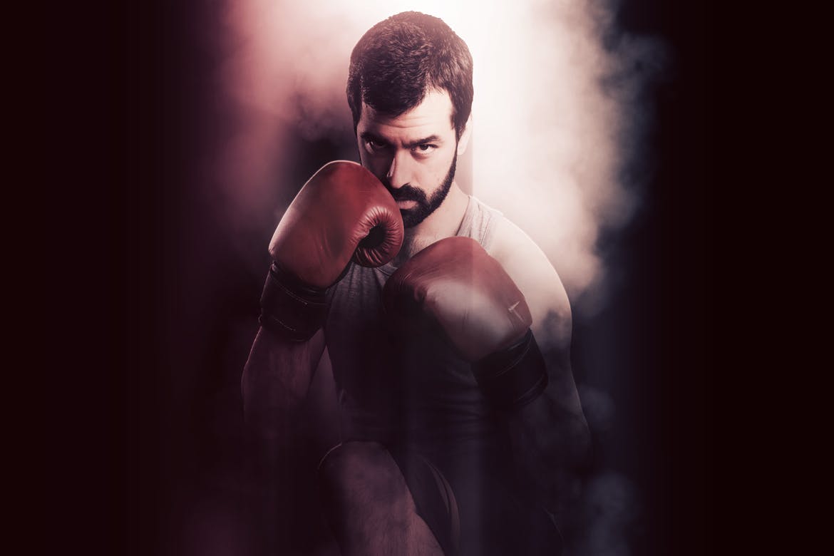 一套酷炫的灯光阴影强烈效果PS动作素材