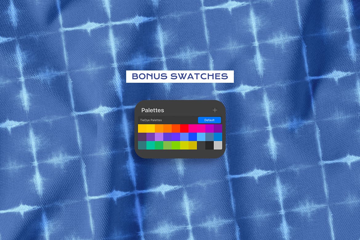 20个扎染效果的Procreate笔刷和图案素材