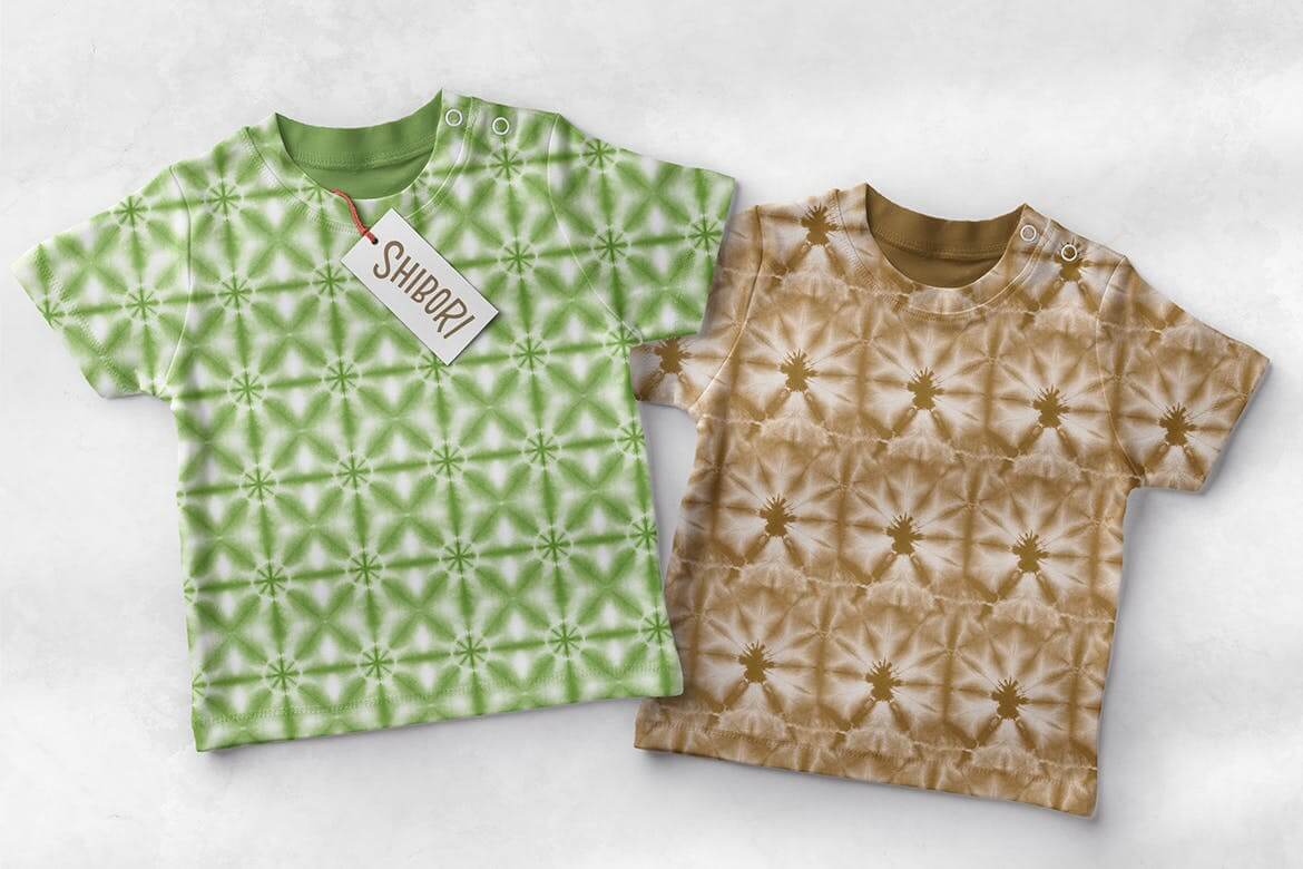 20个扎染效果的Procreate笔刷和图案素材