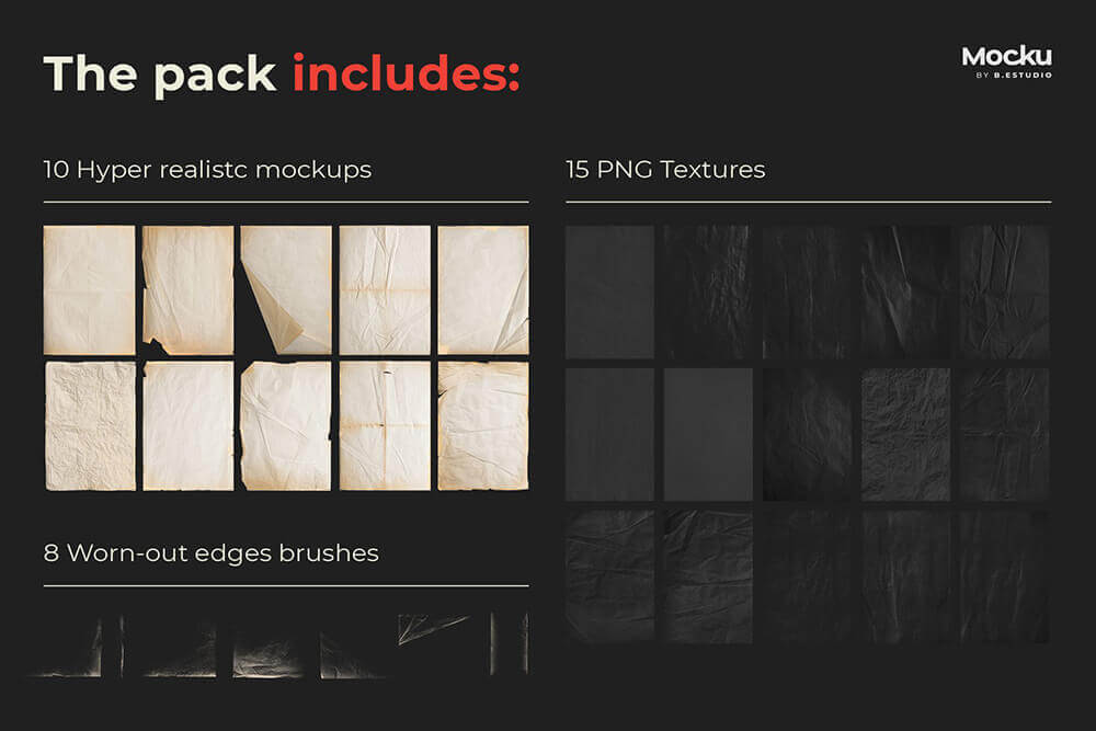 高品质破旧皱纹海报样机PSD素材