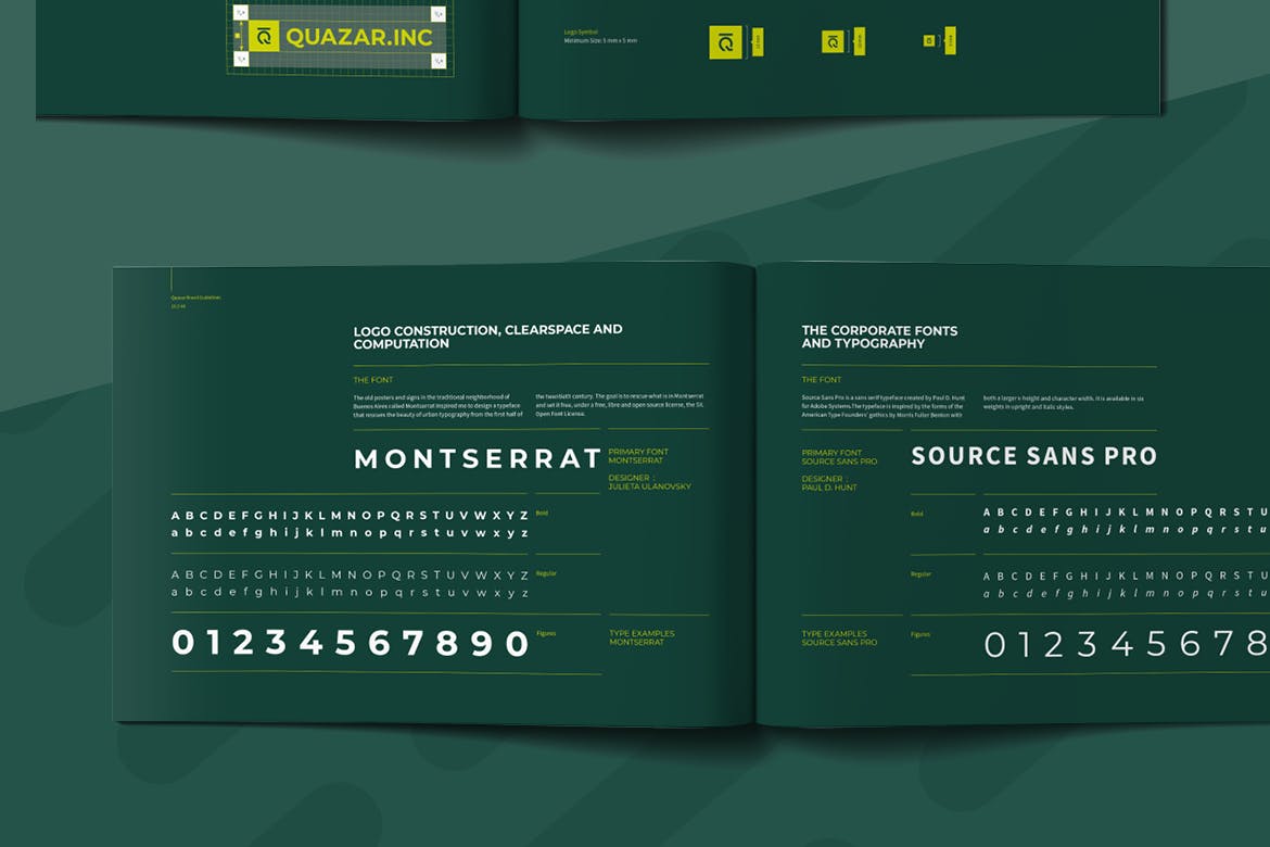 绿色时尚高端品牌VI手册设计模板