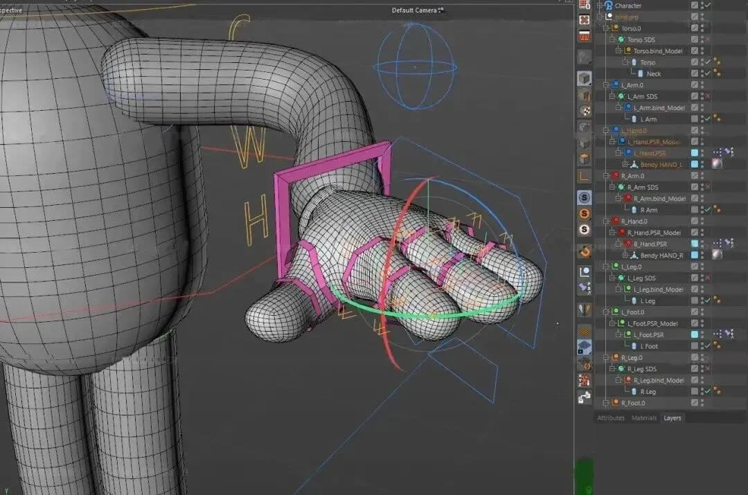 萌呆了，这些C4D卡通四肢模型又萌又可爱！