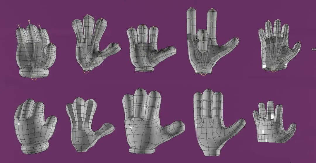 萌呆了，这些C4D卡通四肢模型又萌又可爱！