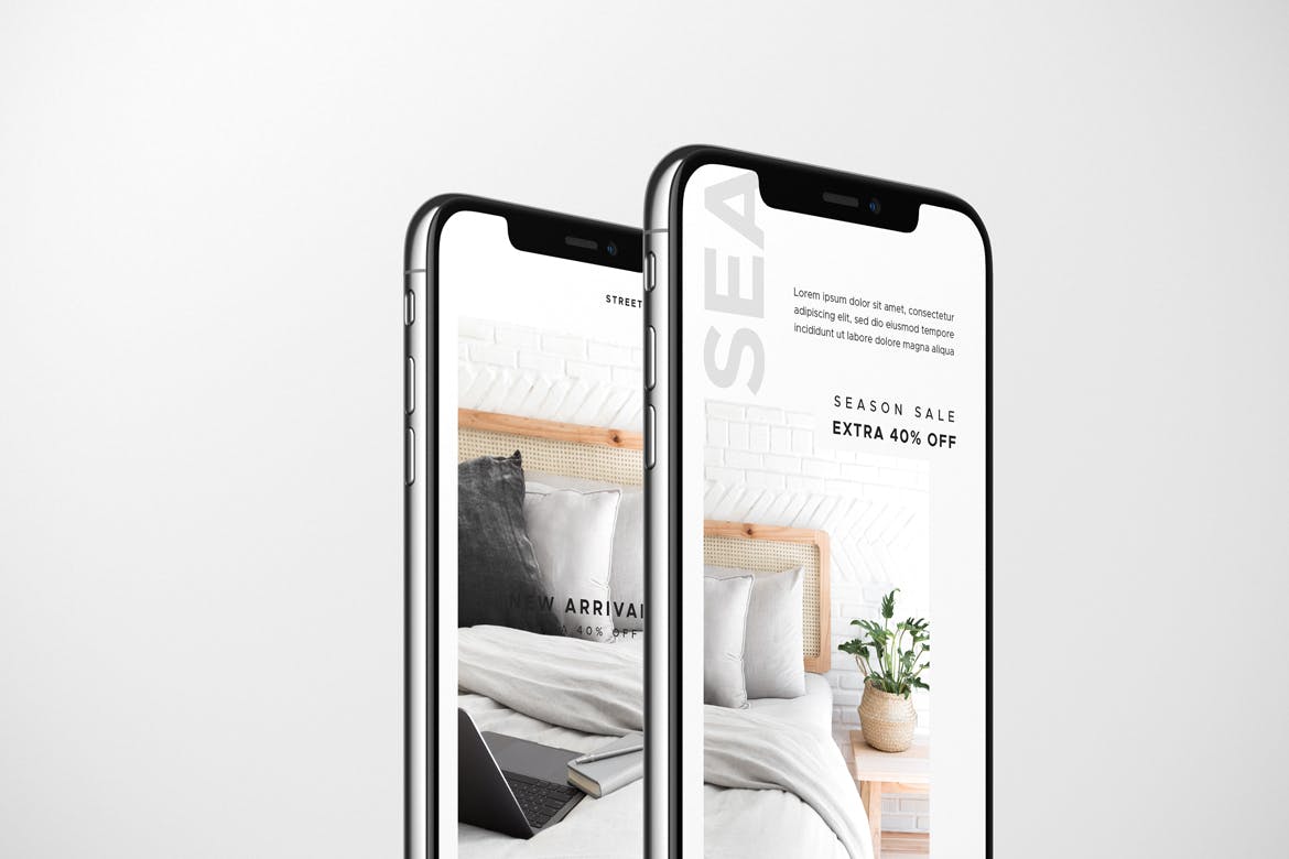 一套高品质手机APP UI样机展示PSD素材模型
