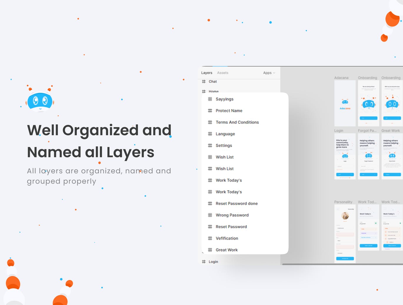 AI智能聊天机器人APP UI KITS素材