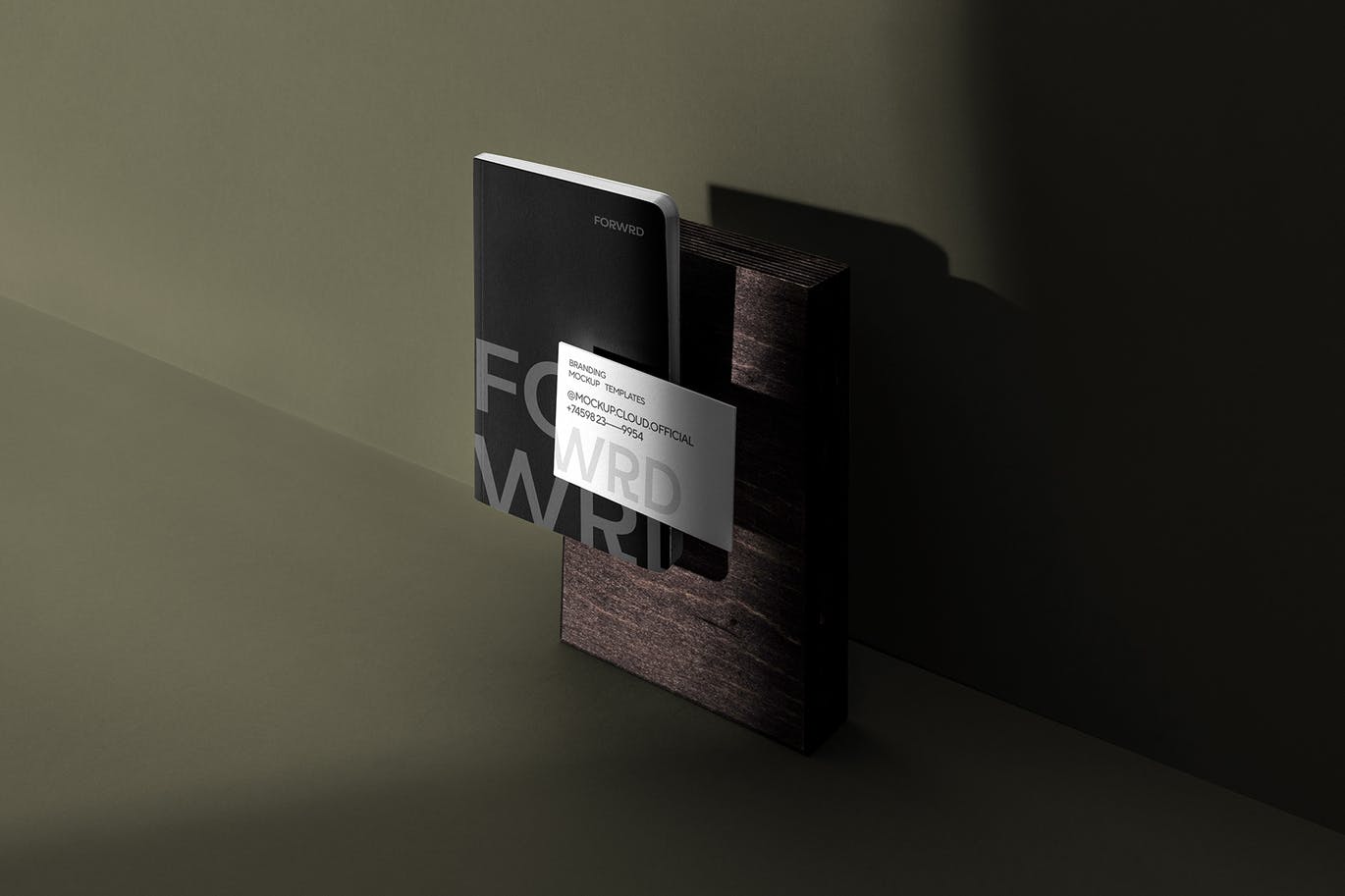 深色高端高品质品牌设计VI样机PSD素材包