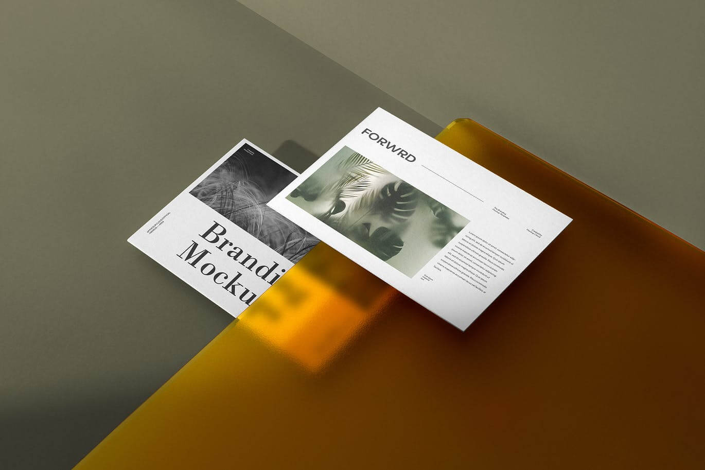 深色高端高品质品牌设计VI样机PSD素材包