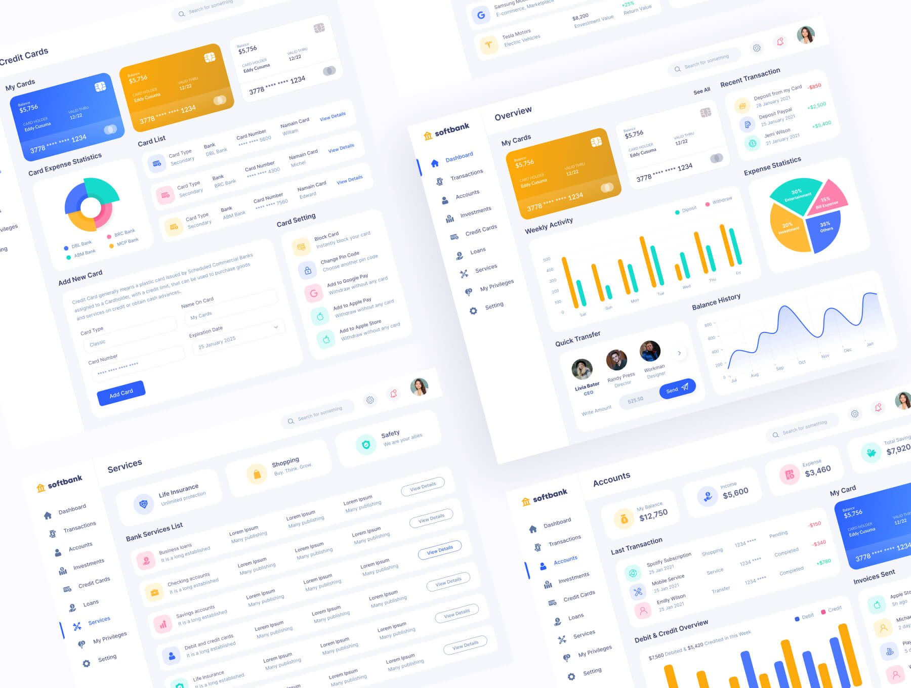 一套银行金融B端后台管理UI KIT素材包