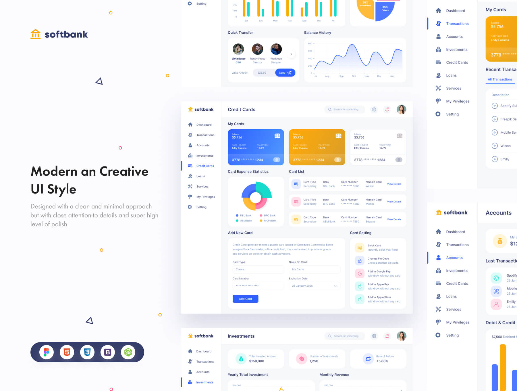一套银行金融B端后台管理UI KIT素材包