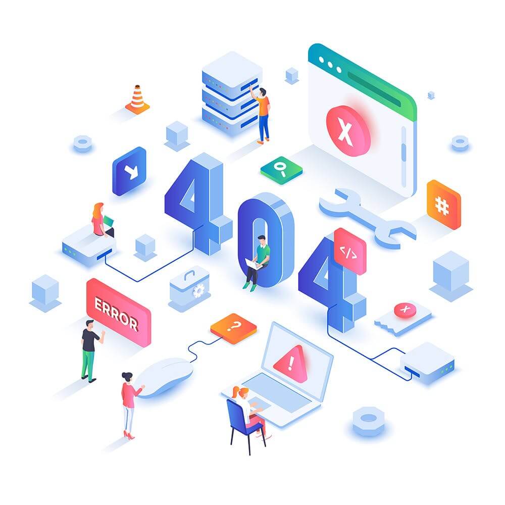 时尚高端2.5D立体等轴等距UI插画海报素材包