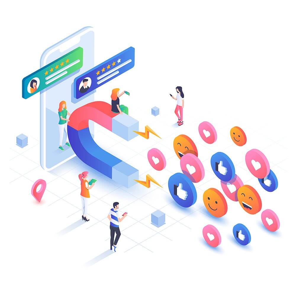 时尚高端2.5D立体等轴等距UI插画海报素材包