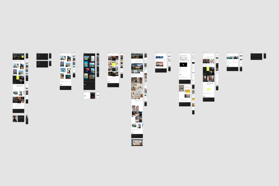 黑白色调建筑类主题网页设计素材模板