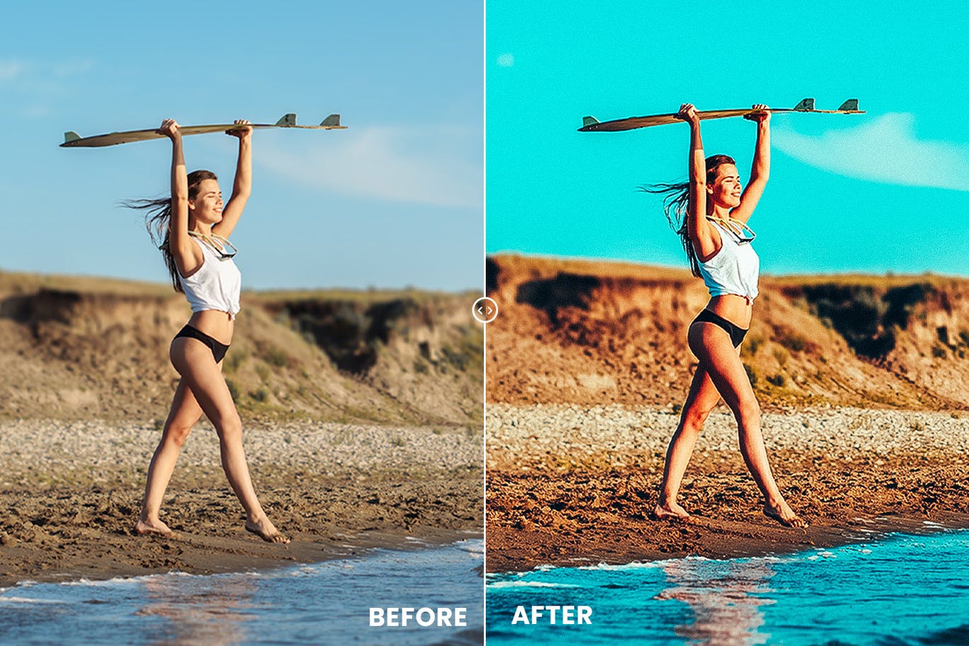 夏季清新色调Lightroom预设和PS动作