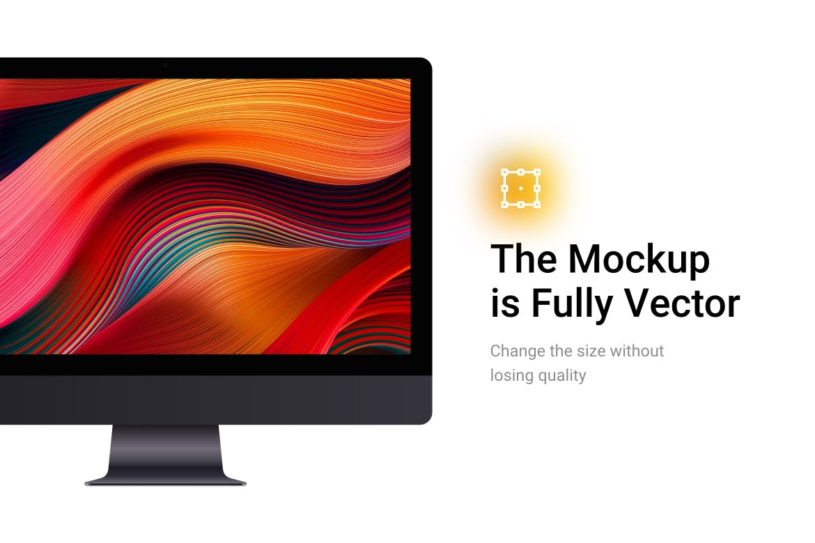 高端精致的iMac Pro电脑产品样机素材