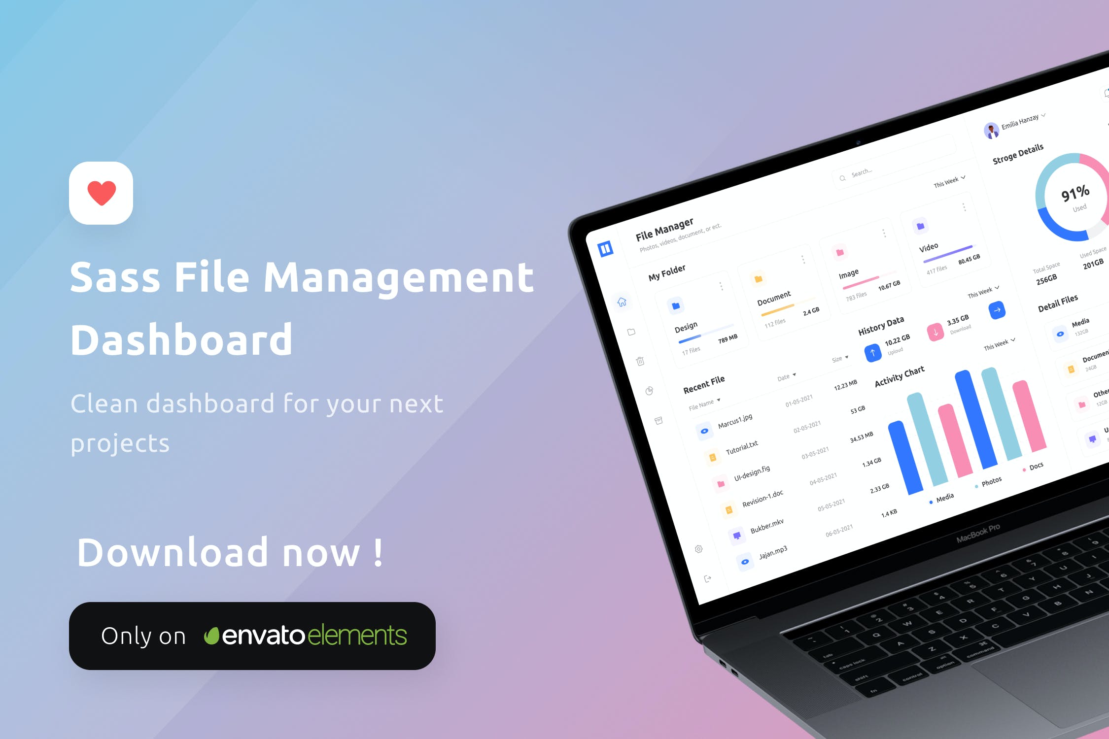 一套简洁多彩SASS后台管理UI素材模板