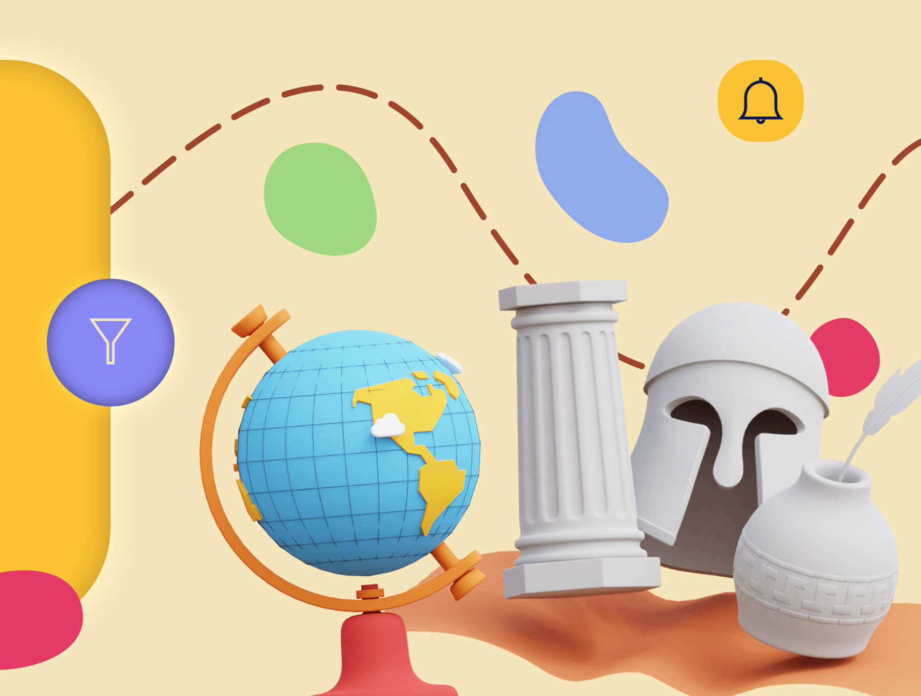 16个3D教育类动画图标素材（含AE动画源文件）