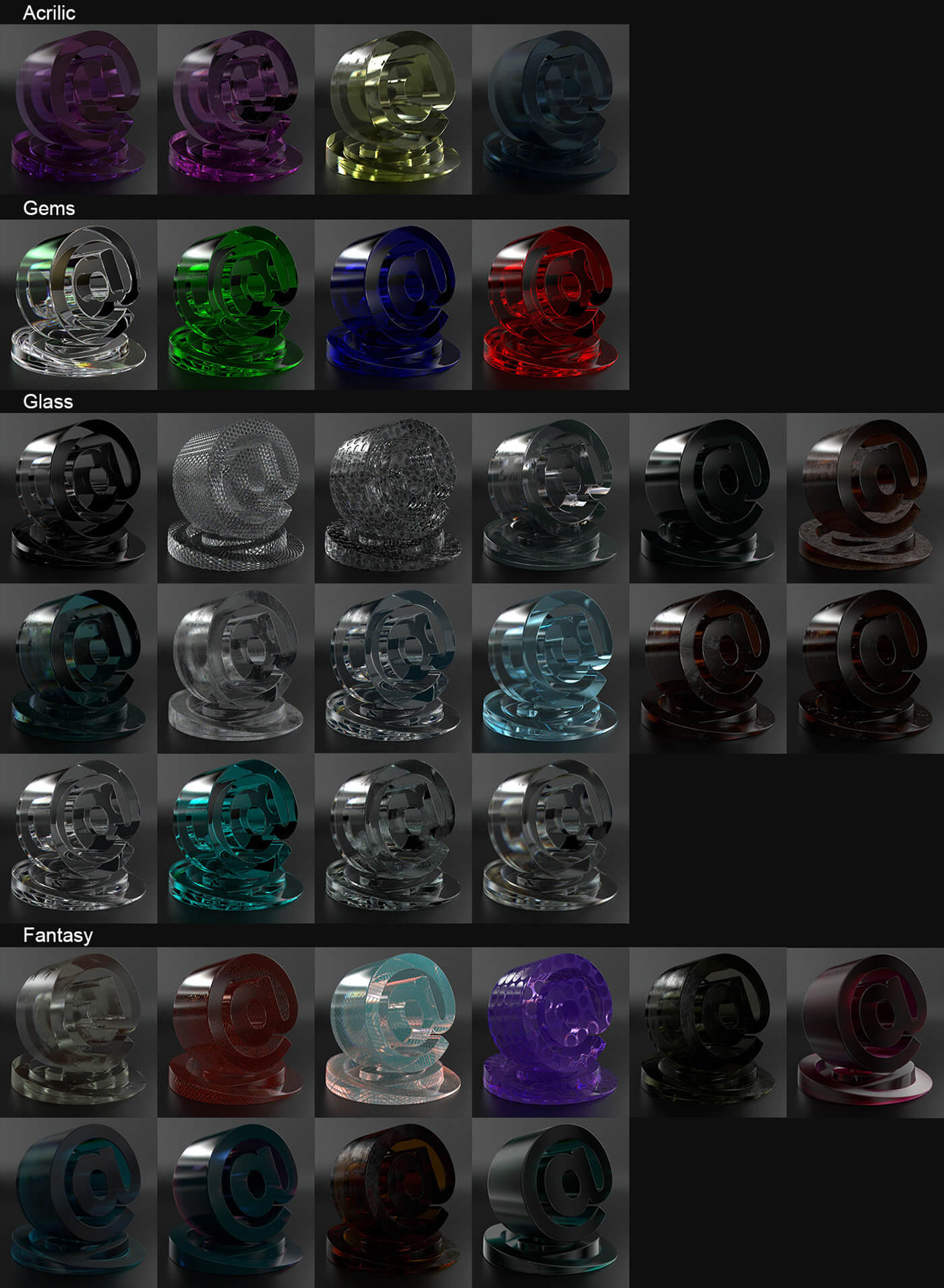 670个超逼真有细节的Redshift材质预设C4D素材包
