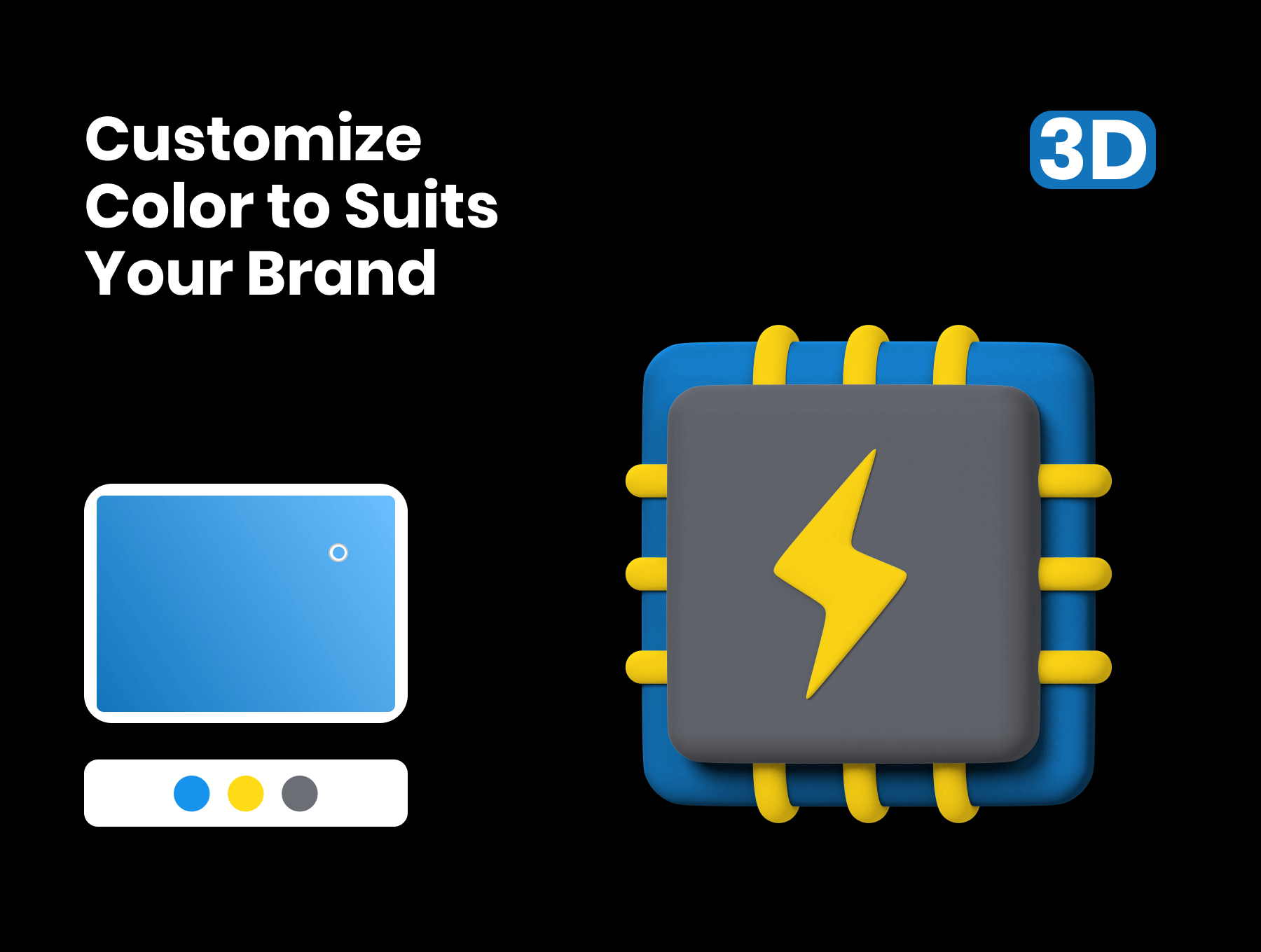 20个高质量可爱3D图标素材包