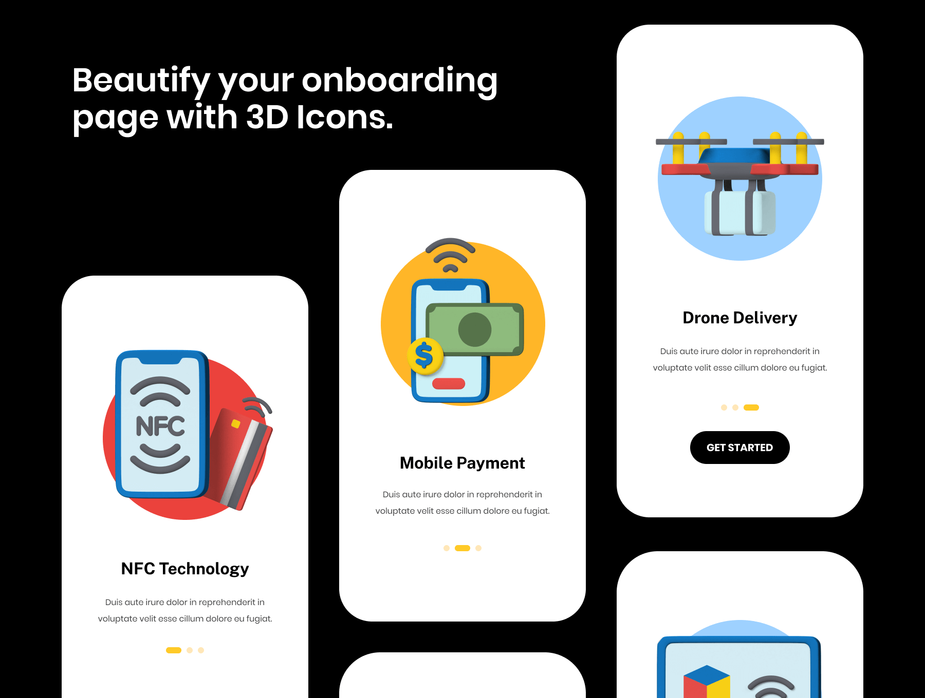 20个高质量可爱3D图标素材包