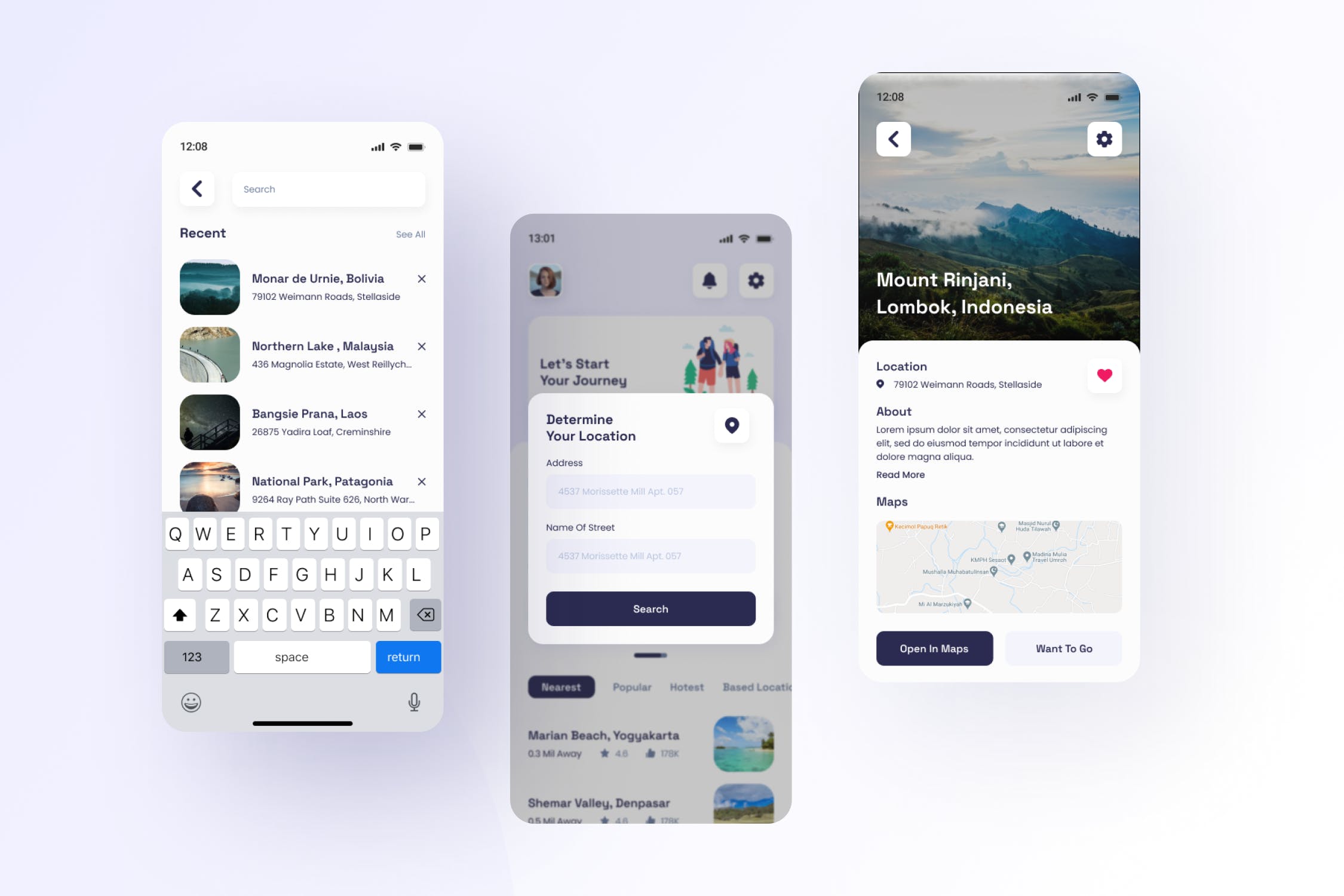 旅行记录相关APP UI KIT素材