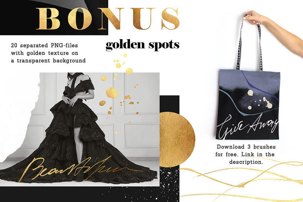 一套专业水彩艺术Procreate笔刷素材包