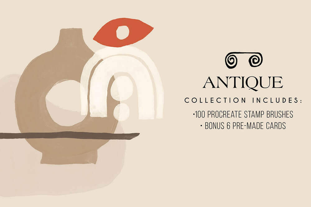 一套专业水彩艺术Procreate笔刷素材包